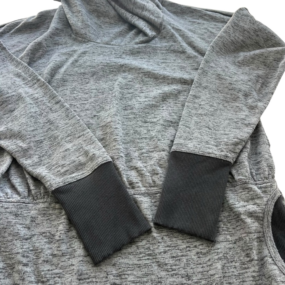 Athleta Womens S Charcoal Heather Batwing and Robin Cowl Neck Sweatshirt #918996 - Picture 11 of 14